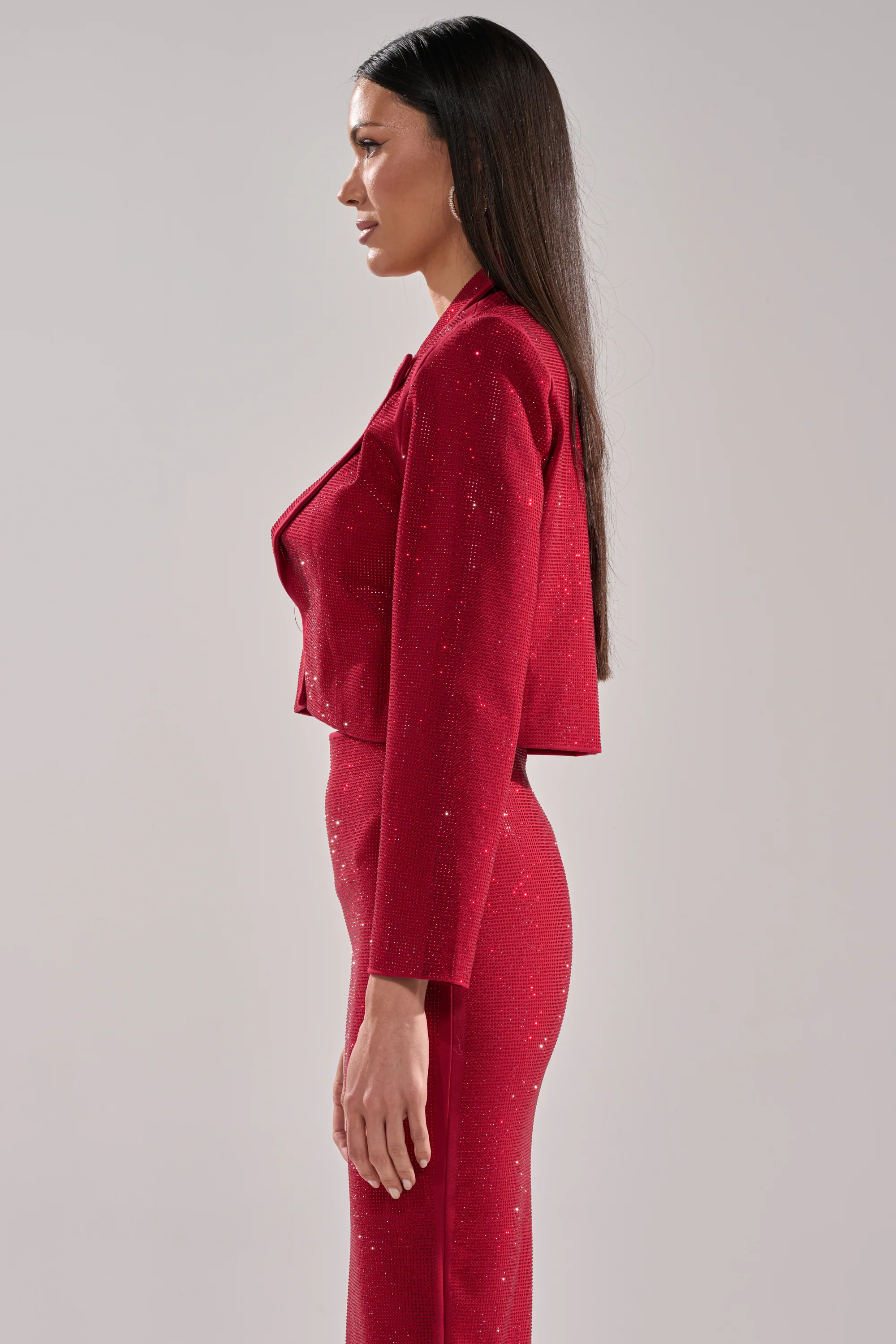 ICED OUT RHINESTONE BLAZER - Image 5