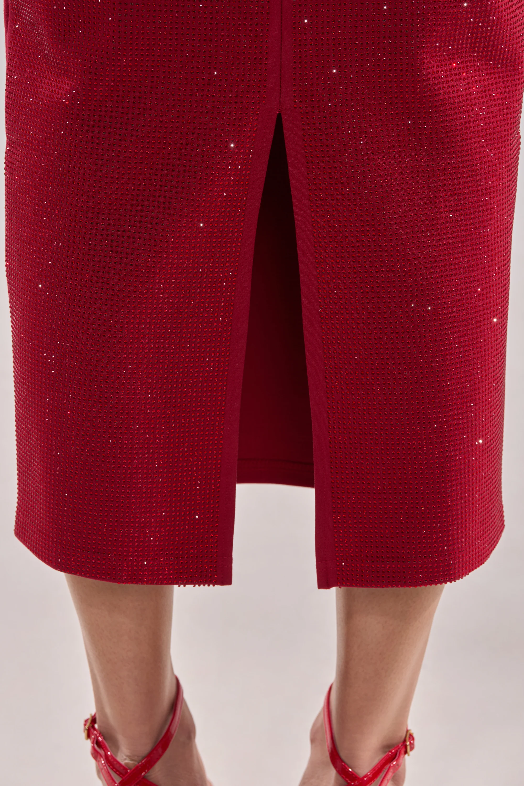 ICED OUT RHINESTONE MAXI SKIRT - Image 11