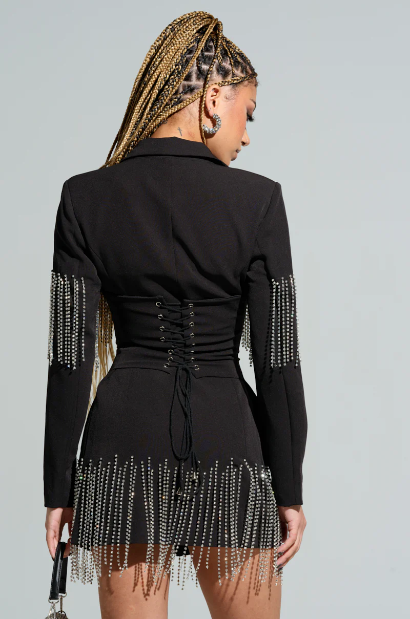 ICY BABY EMBELLISHED BLAZER DRESS - Image 3