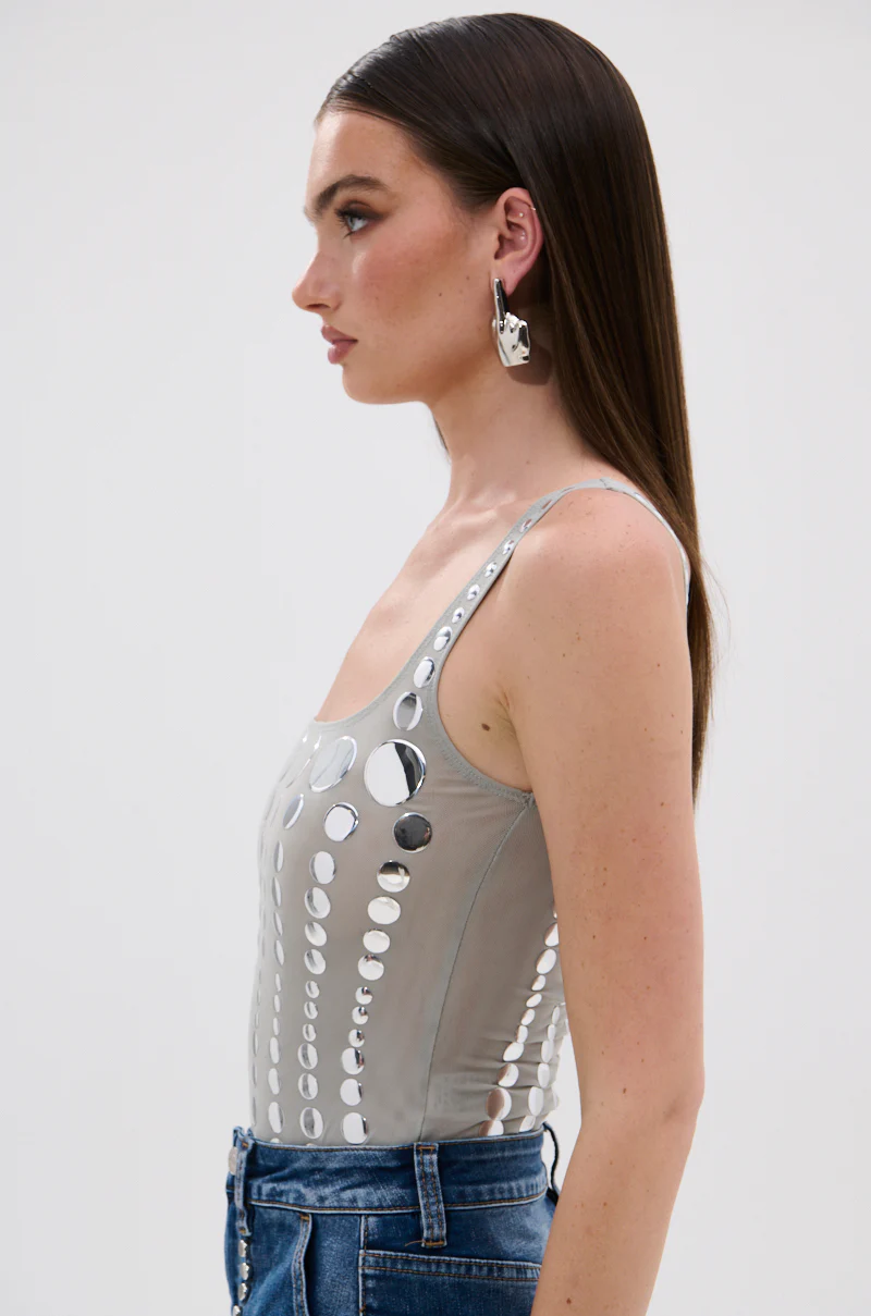 ILLUSION POLKA DOT BODYSUIT - Image 3