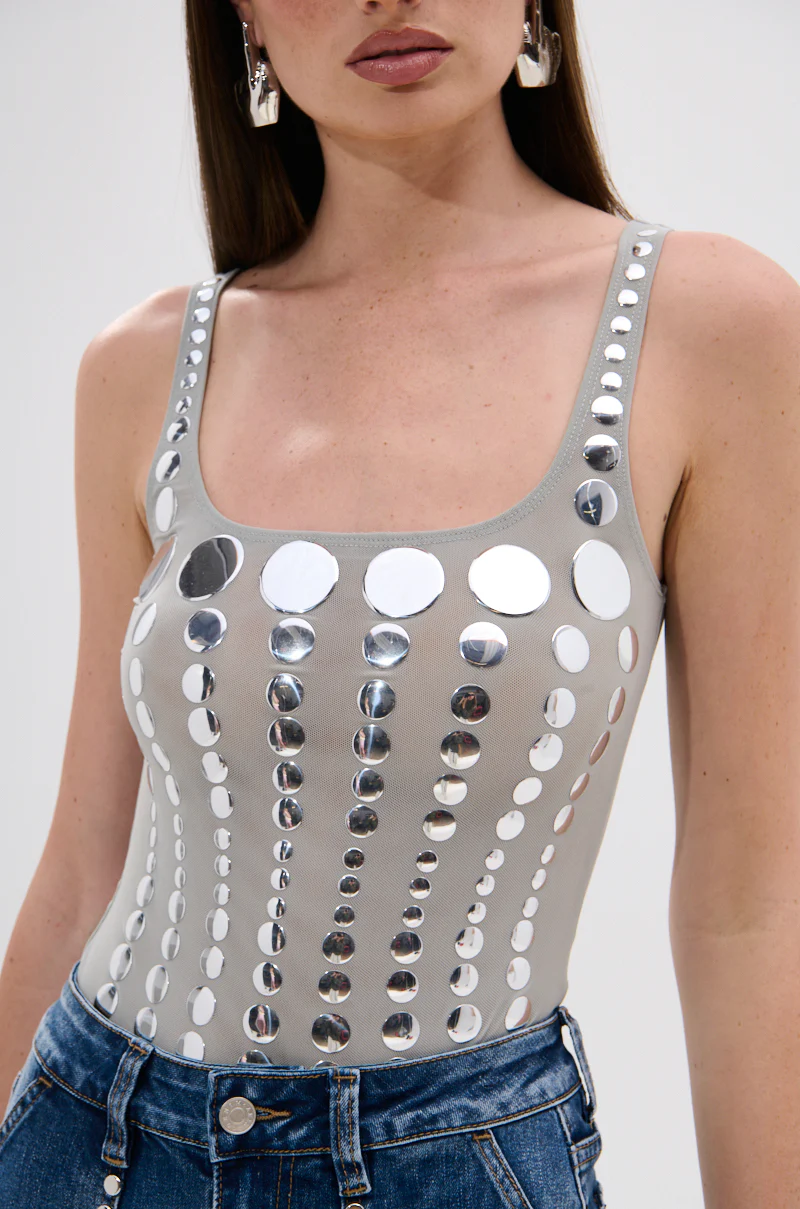 ILLUSION POLKA DOT BODYSUIT - Image 7