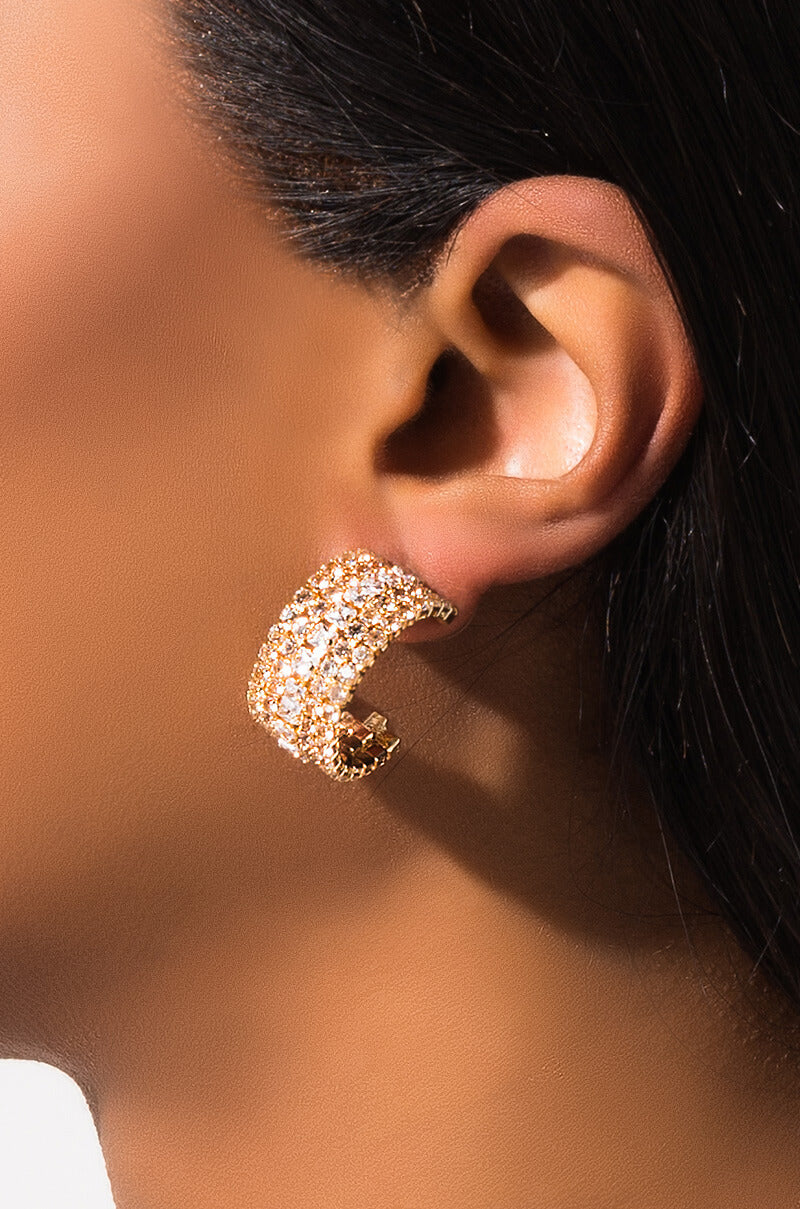 ILY MINI RHINESTONE HOOP