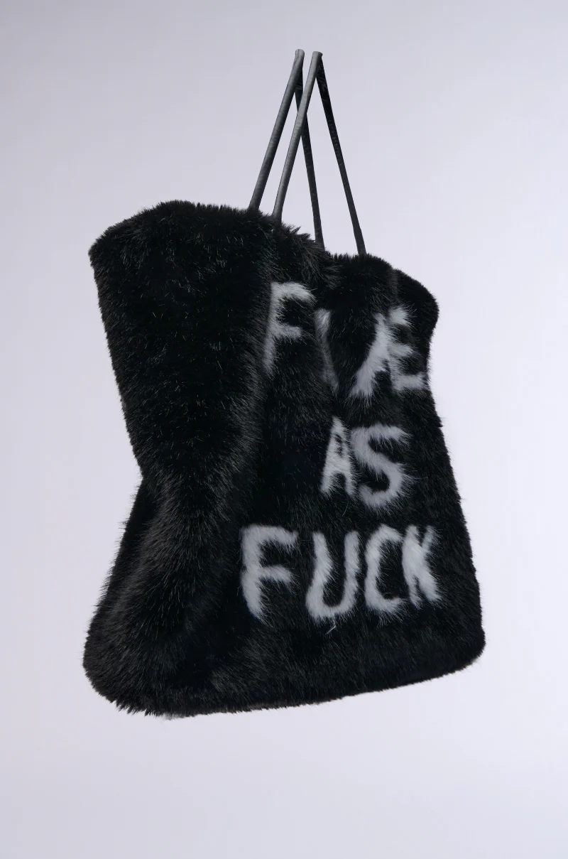 IM FAKE ULTRA OVERSIZED FUR TOTE - Image 4