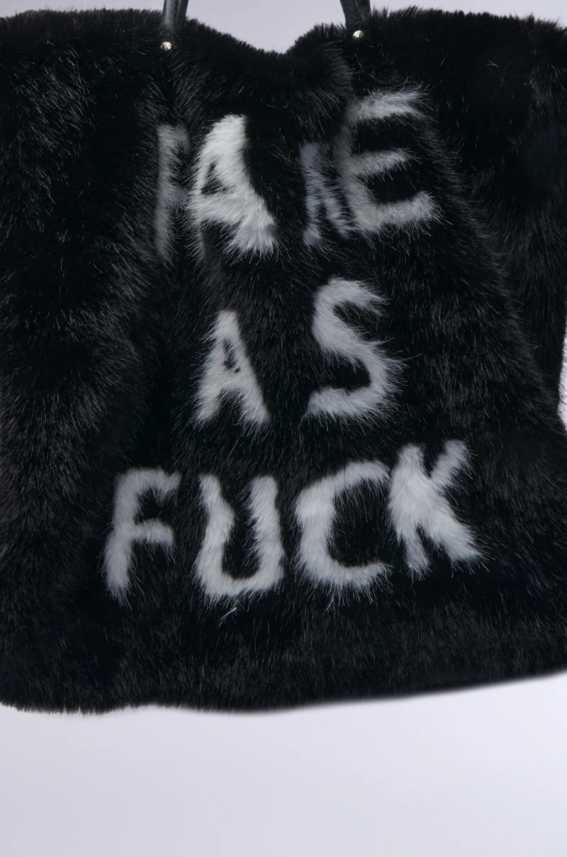 IM FAKE ULTRA OVERSIZED FUR TOTE - Image 5