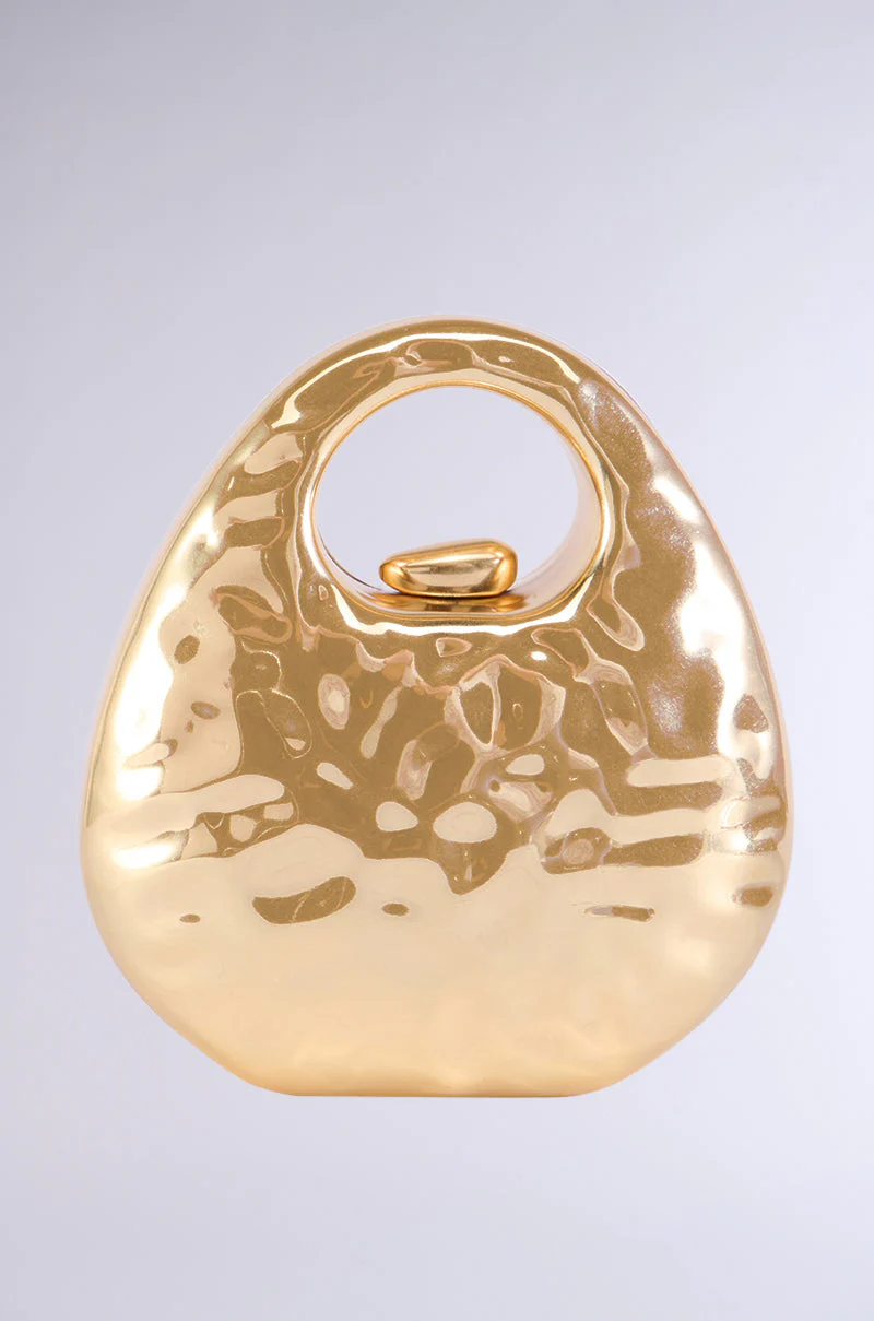 IM HAMMERED METAL PURSE - Image 2