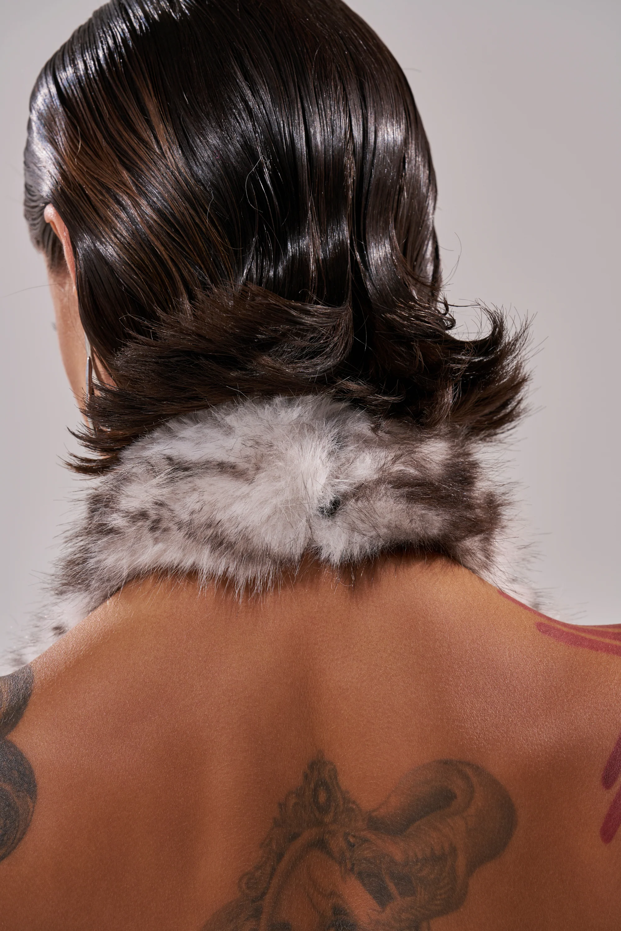 I'M MY OWN SPIRIT ANIMAL MOCK NECK FUR TOP - Image 10