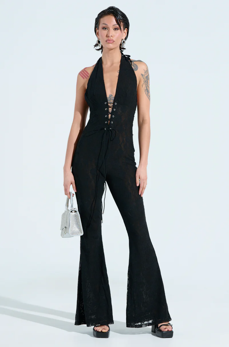 I'M OUTSIDE LACE JUMPSUIT - Image 2