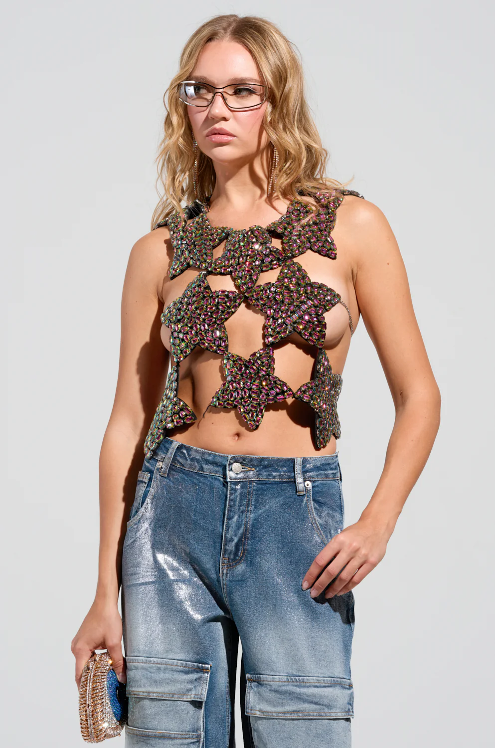 I'M THE STAR CUT OUT EMBELLISHED TOP - Image 3