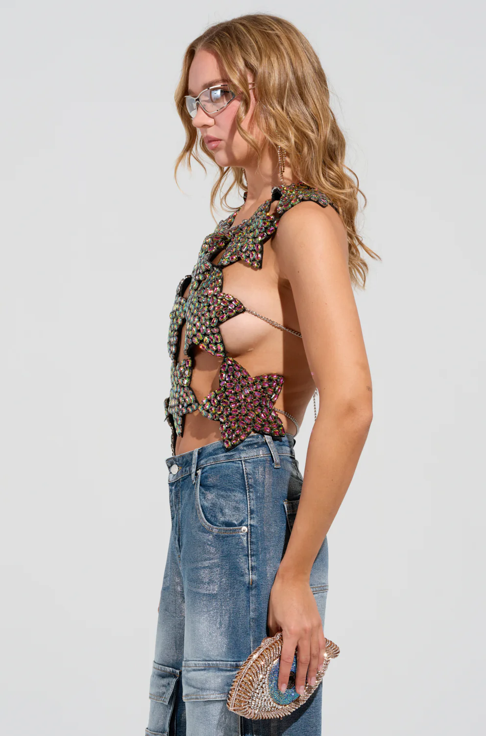 I'M THE STAR CUT OUT EMBELLISHED TOP - Image 4