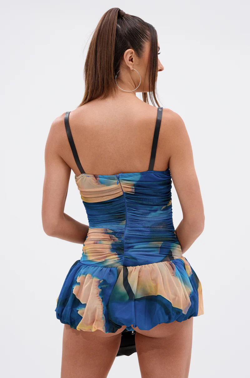 IN A MOOD PRINTED MINI DRESS - Image 4