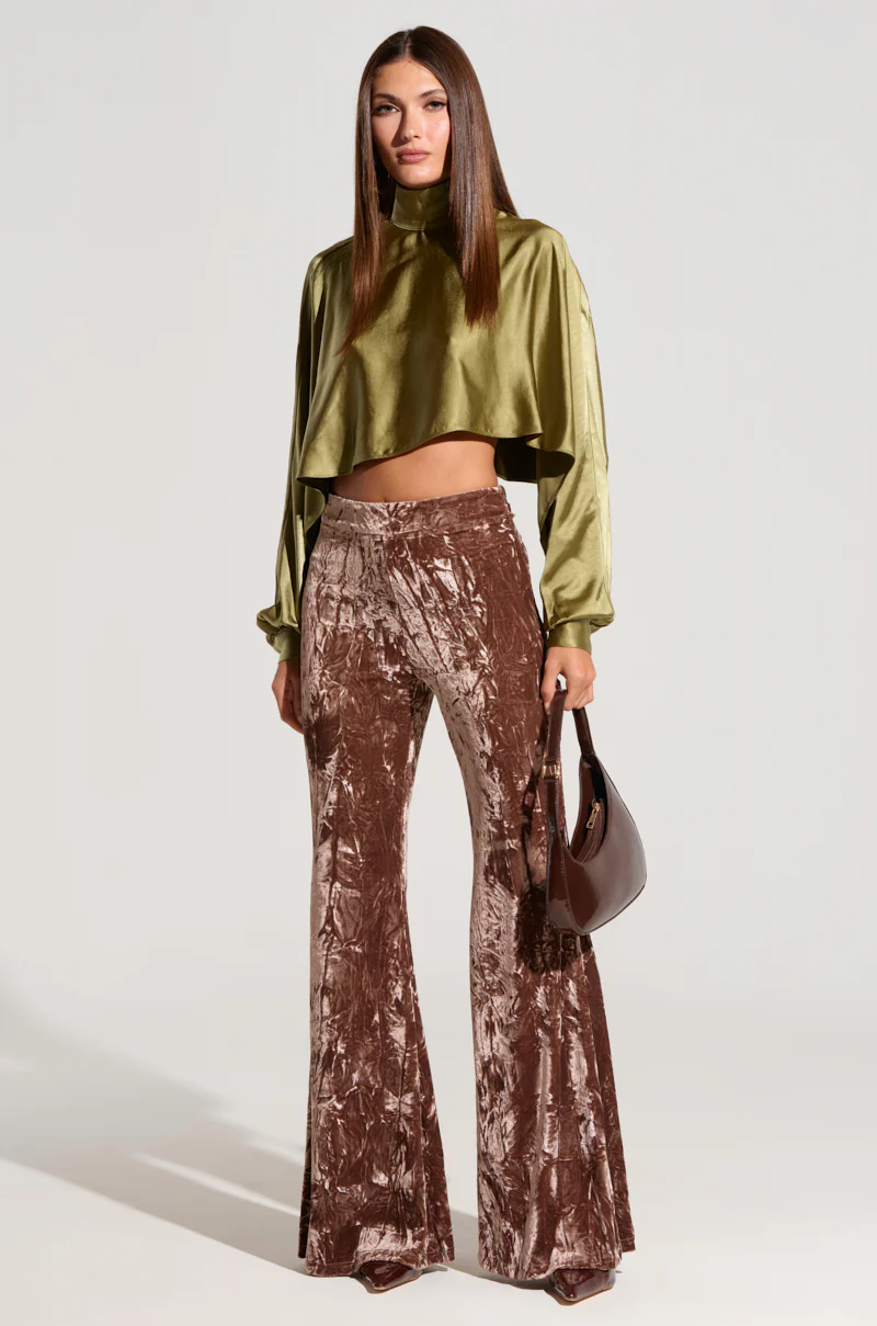 IN ANOTHER LIFE RUCHED VELVET LEGGING - Image 2