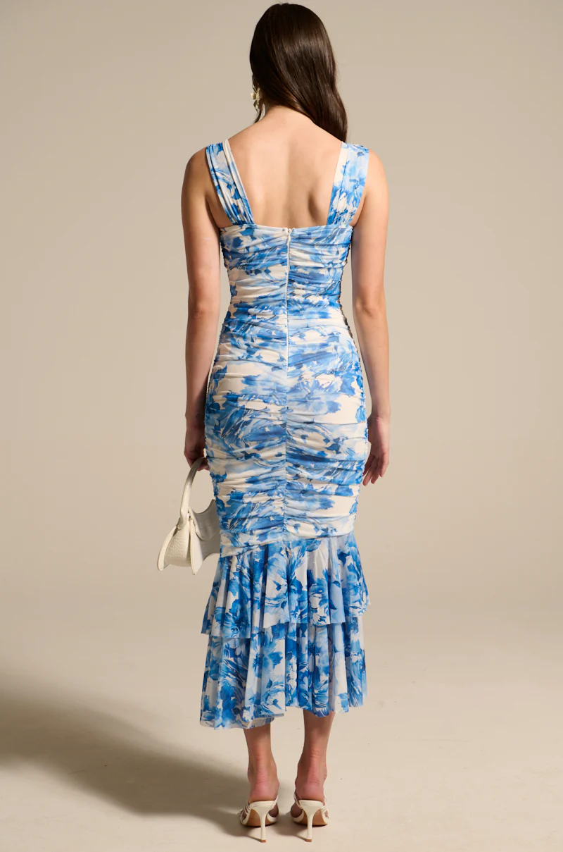 IN HIS EYES BLUE FLORAL MAXI DRESS - Image 4