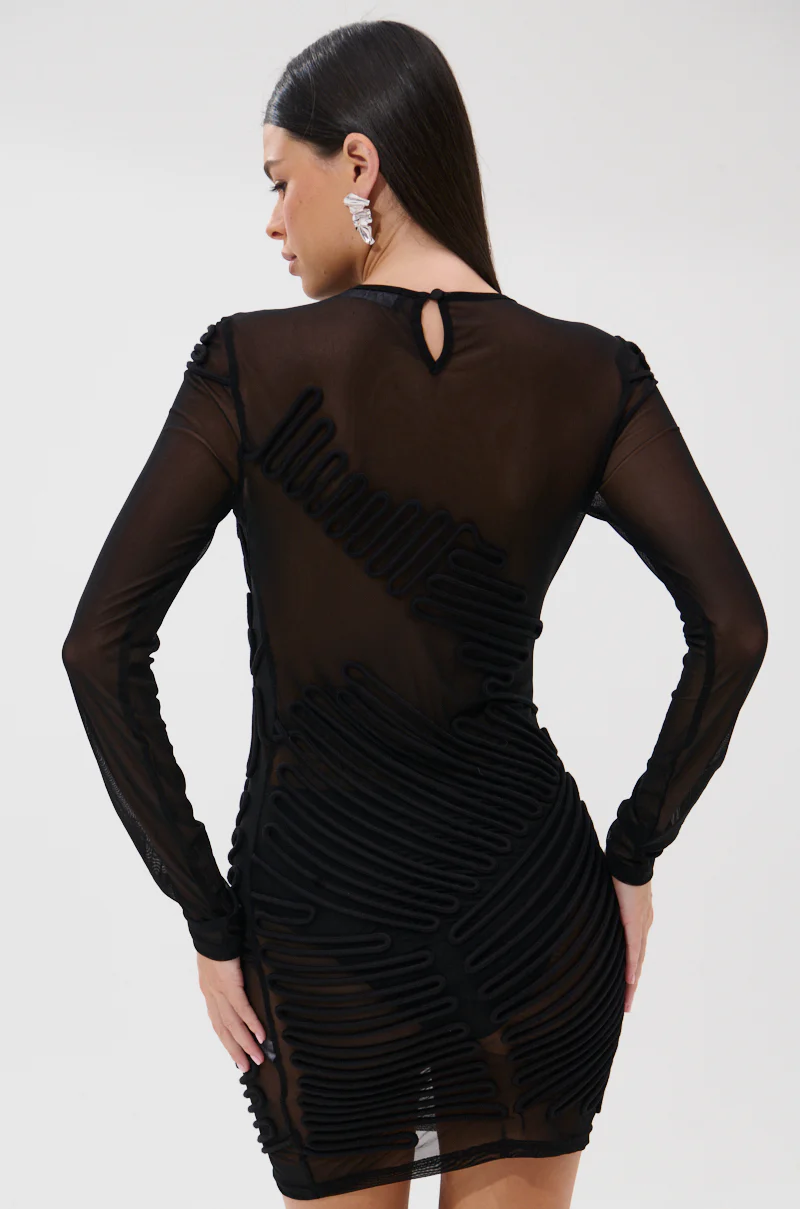 IN MY MIND ABSTRACT MINI DRESS - Image 5