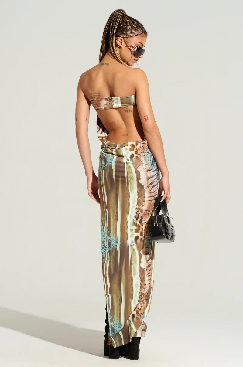 IN MY OWN ERA PRINTED MIDI DRESS - Image 4