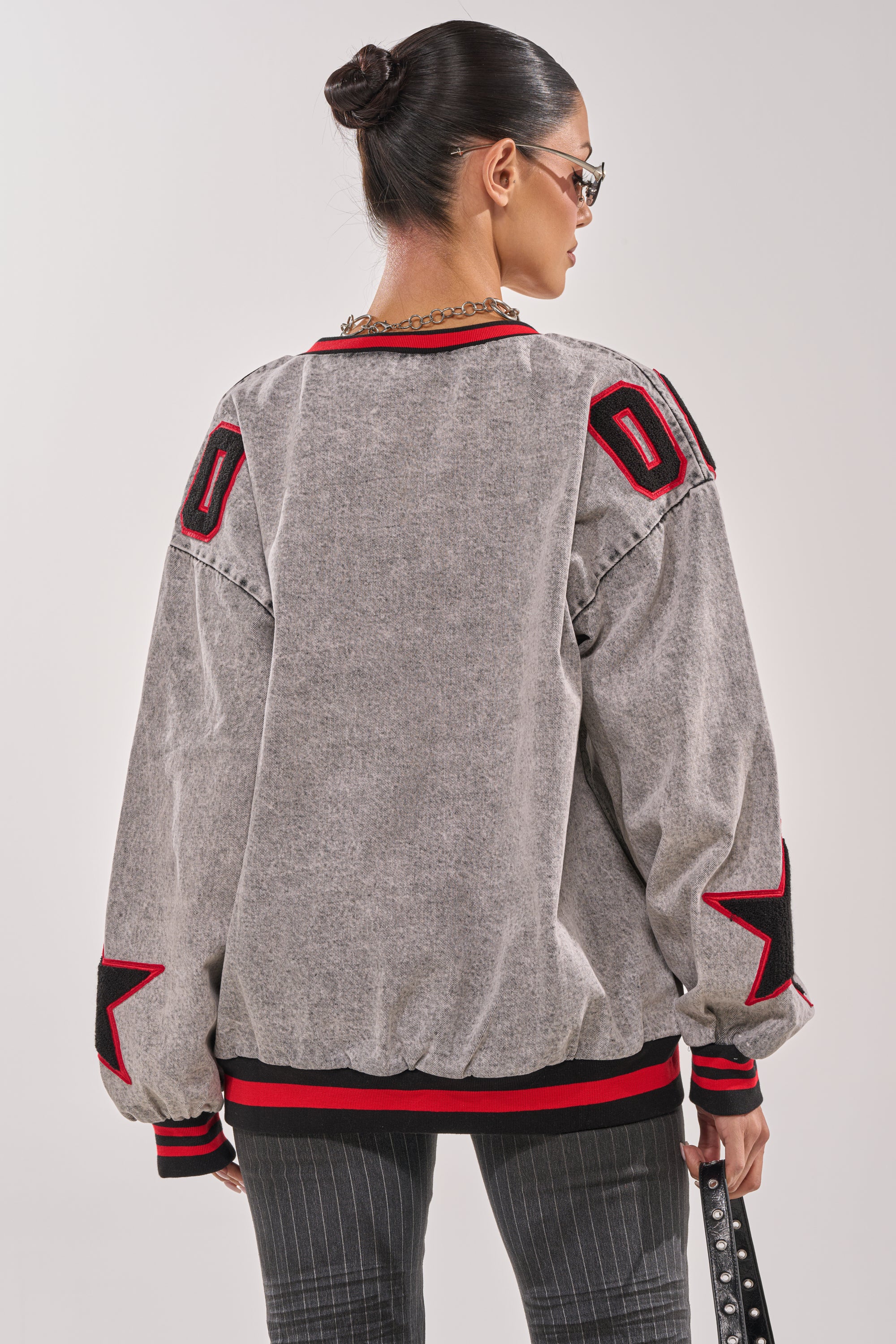 IN MY OWN WORLD DENIM SWEATSHIRT - Image 5