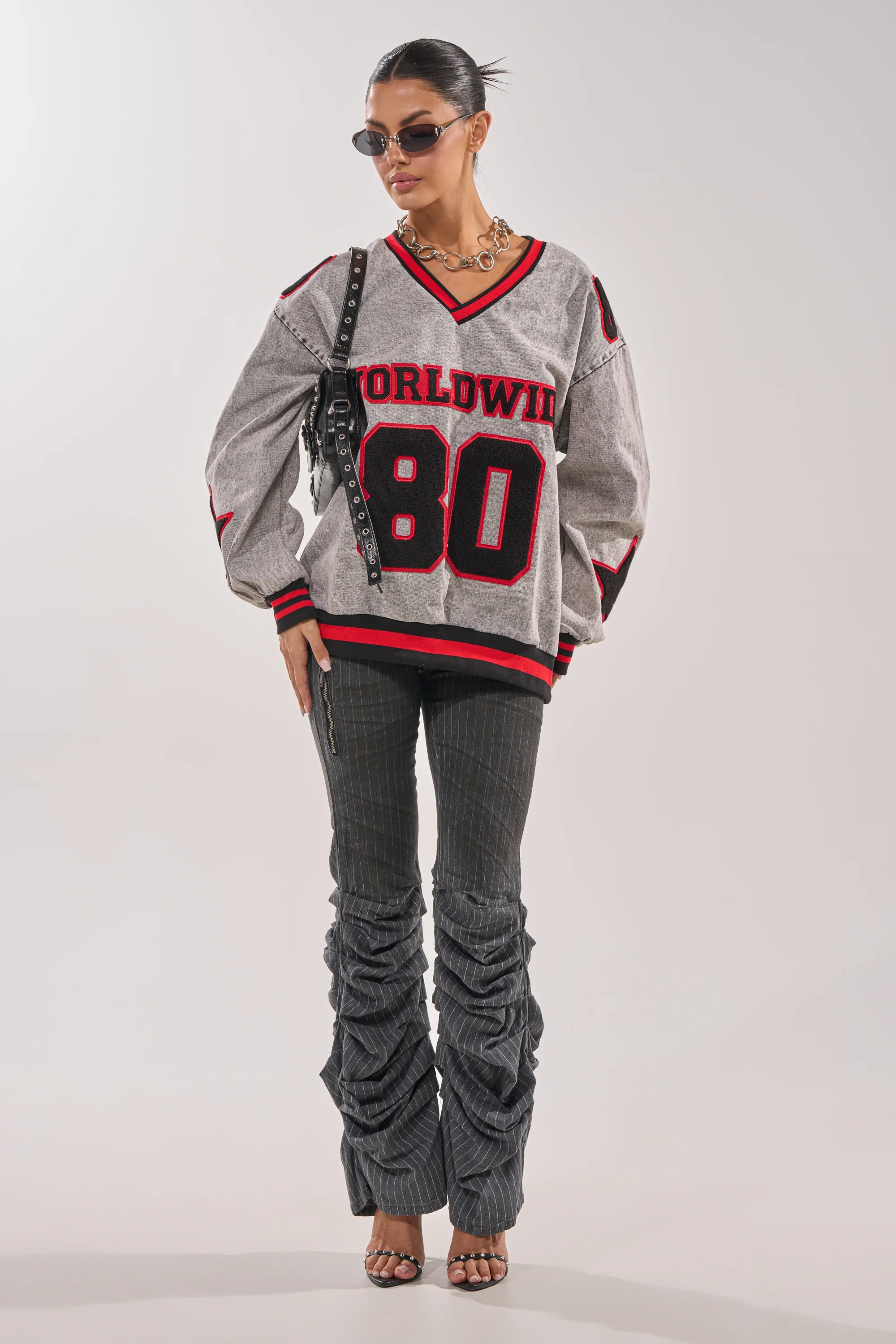IN MY OWN WORLD DENIM SWEATSHIRT - Image 6