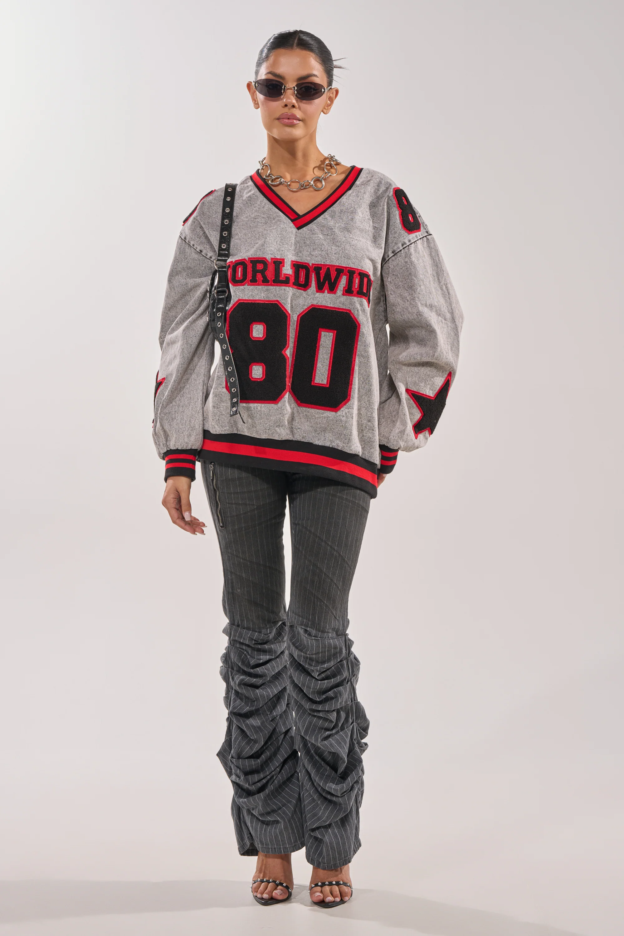 IN MY OWN WORLD DENIM SWEATSHIRT - Image 7