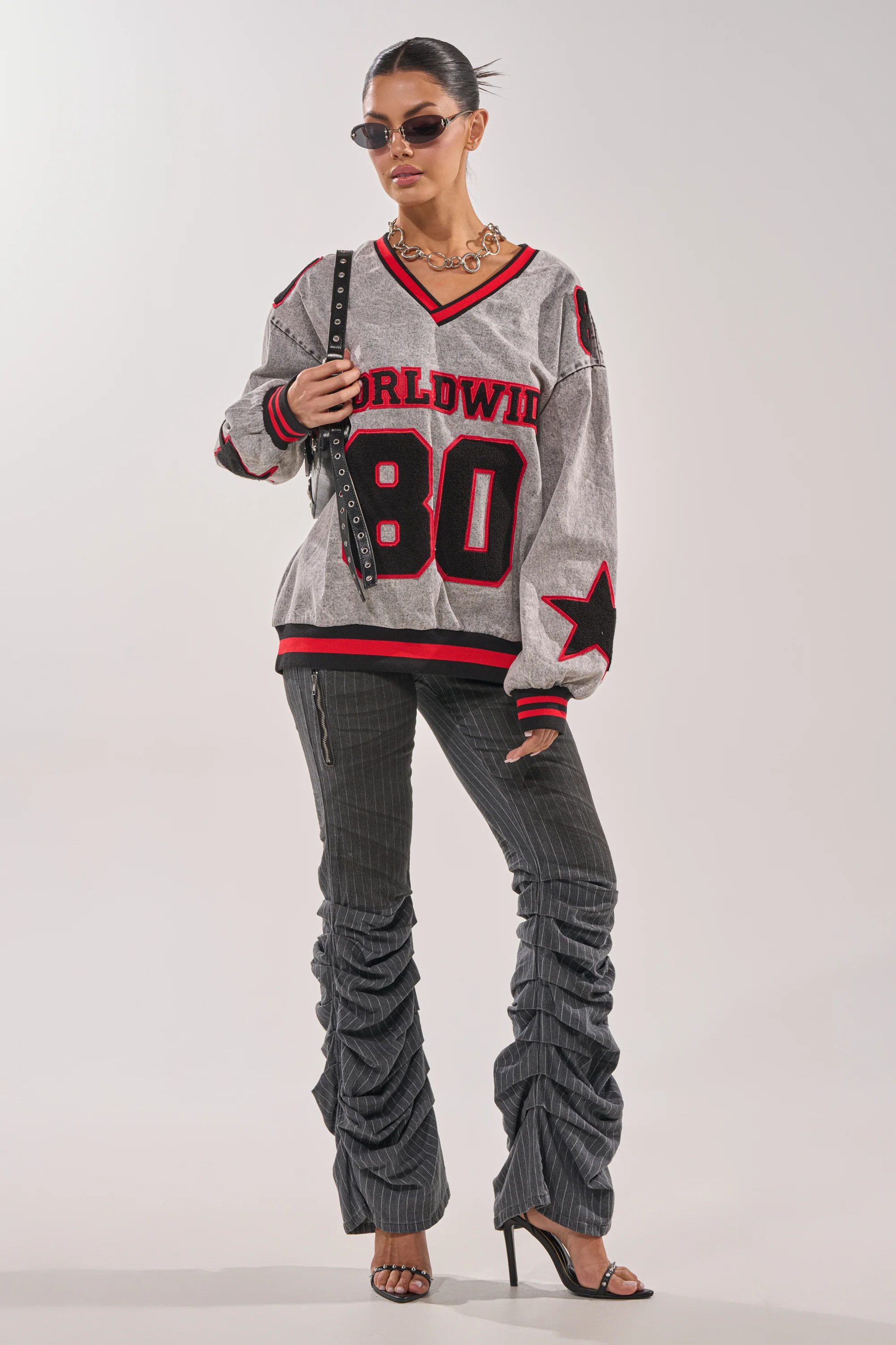 IN MY OWN WORLD DENIM SWEATSHIRT - Image 8