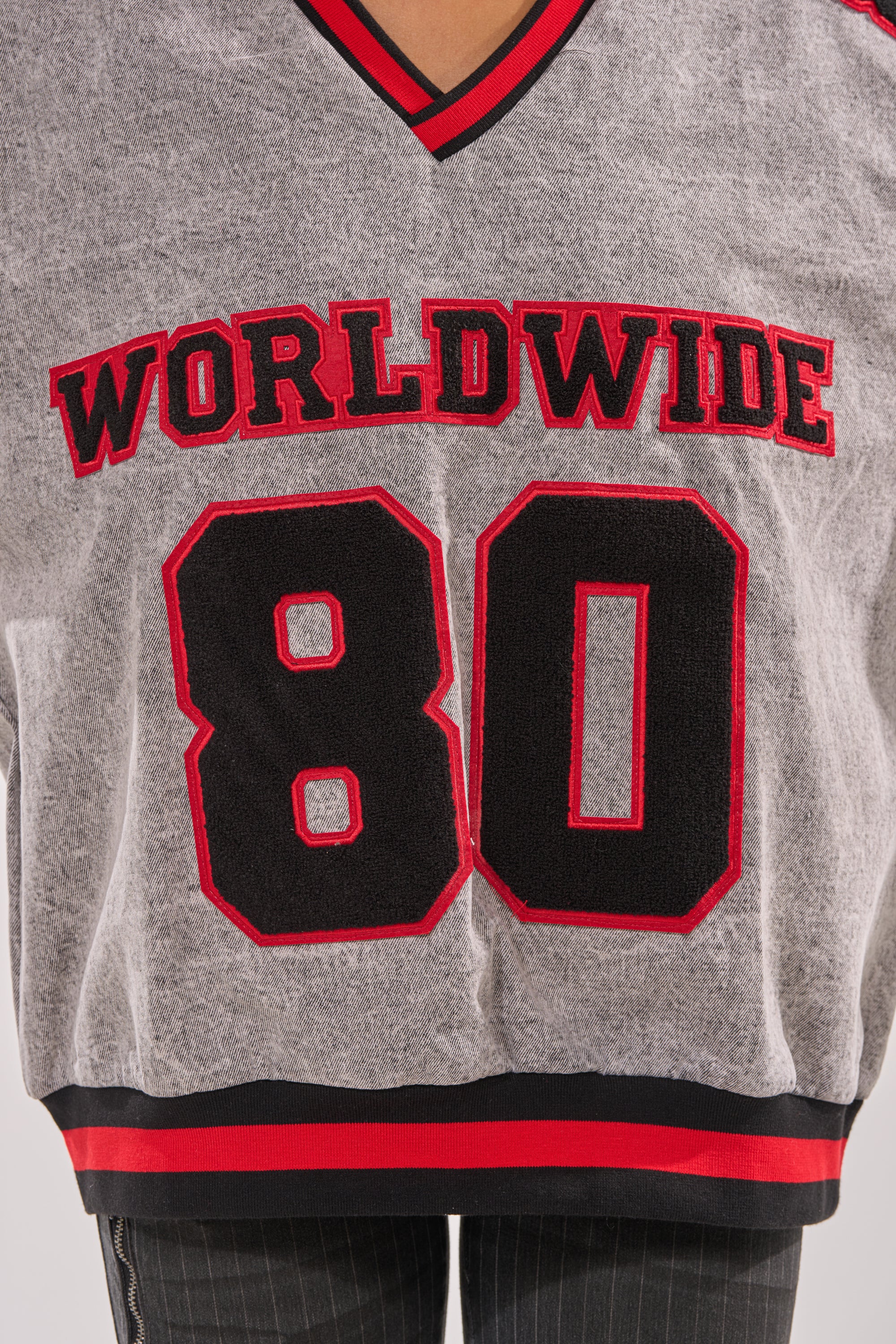 IN MY OWN WORLD DENIM SWEATSHIRT - Image 9