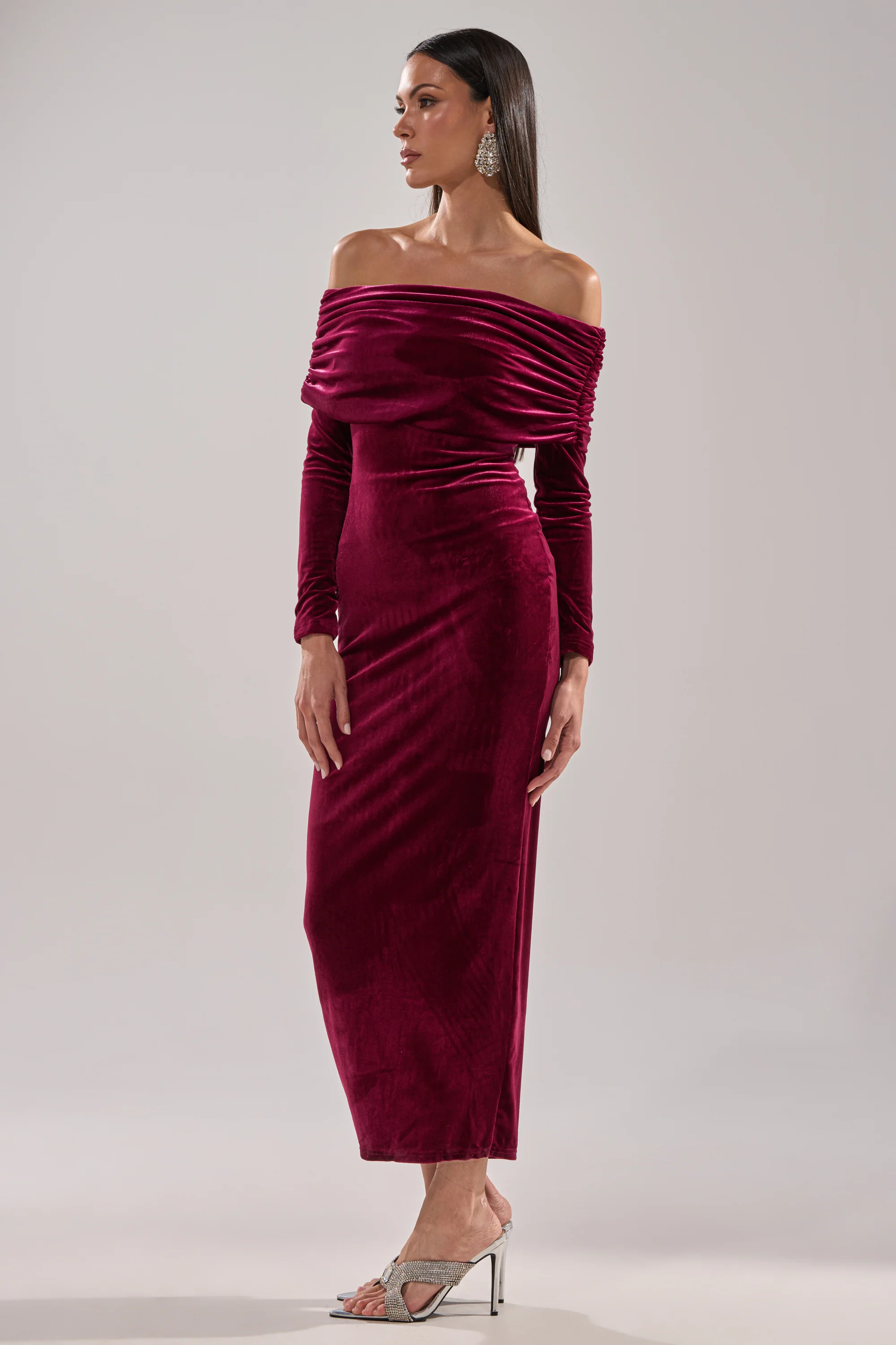 IN THE AIR VELVET MAXI DRESS - Image 4