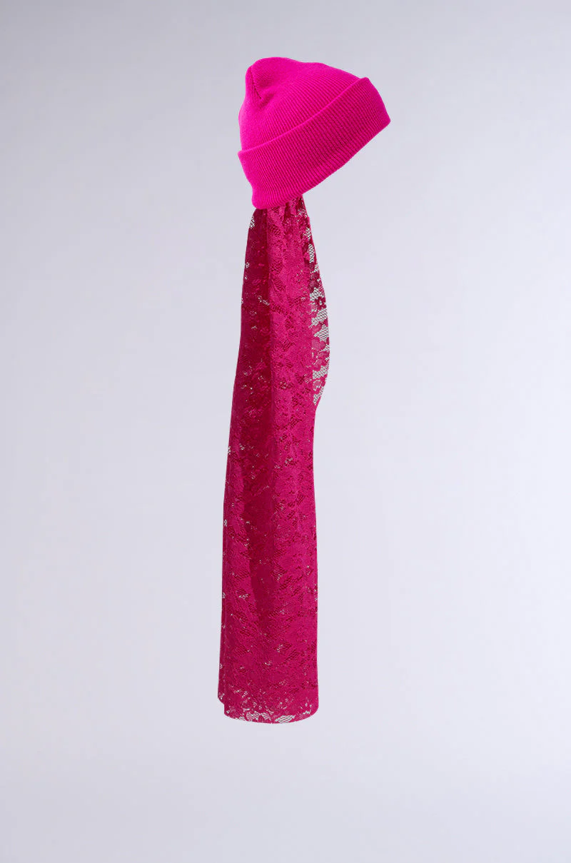 IN THE CUT LACE VEIL BEANIE - Image 4