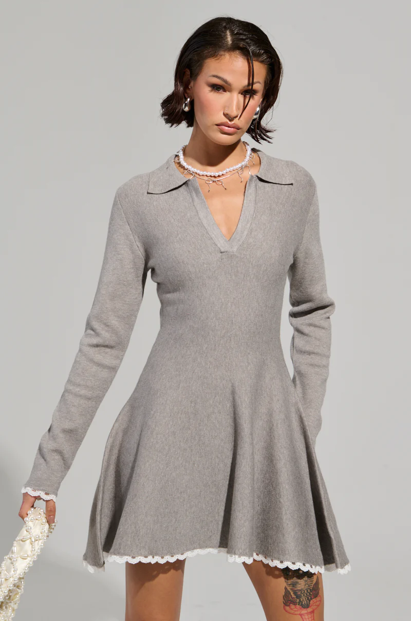 IN THE DETAILS KNIT MINI DRESS