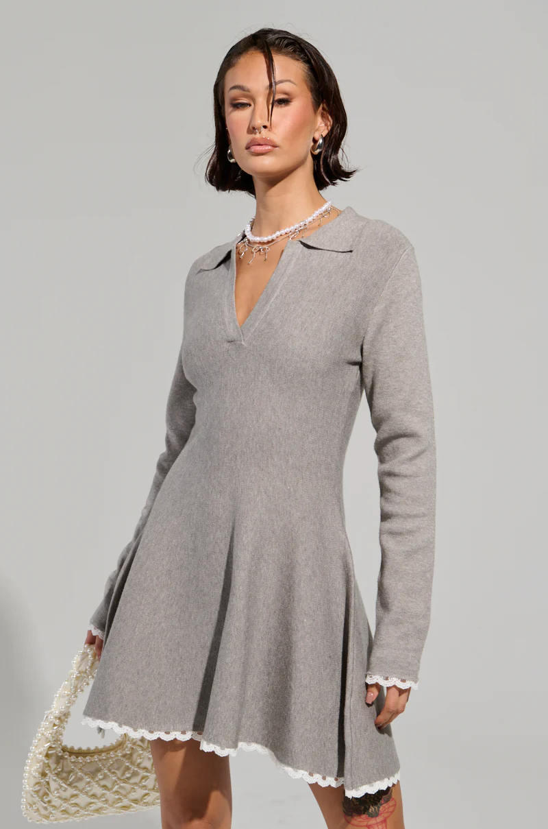 IN THE DETAILS KNIT MINI DRESS - Image 3