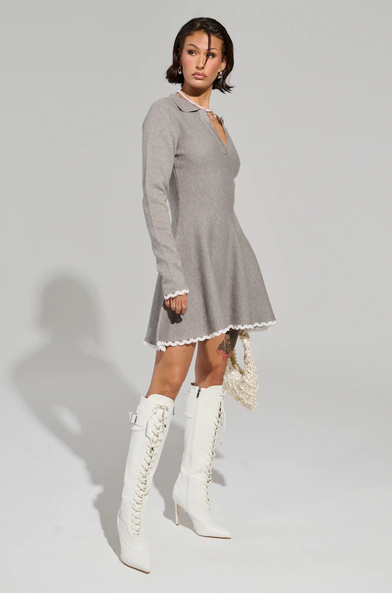 IN THE DETAILS KNIT MINI DRESS - Image 7