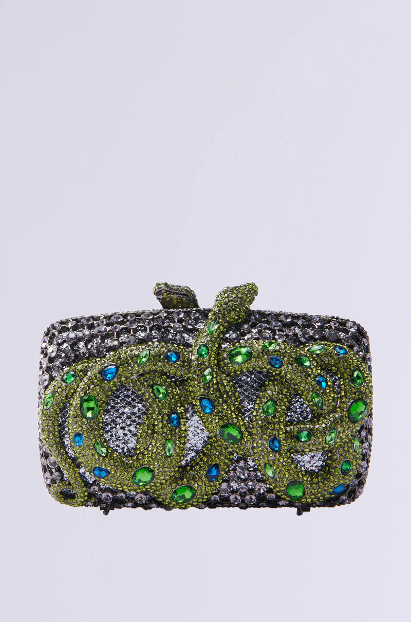 IN THE GARDEN RHINESTONE CLUTCH