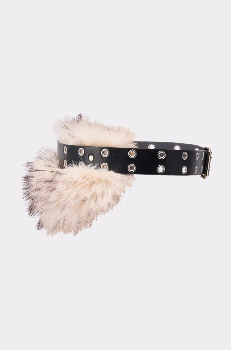 IN THE SNOW FAUX FUR BELT - Image 3