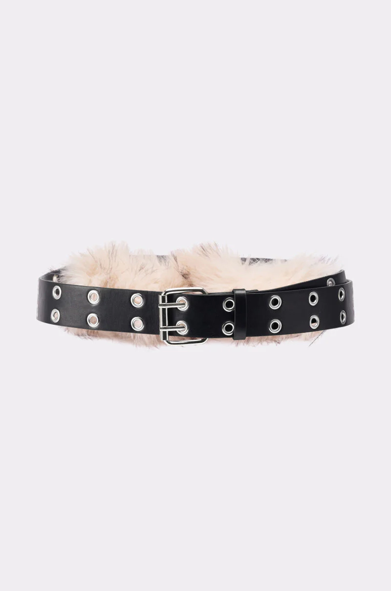 IN THE SNOW FAUX FUR BELT - Image 4