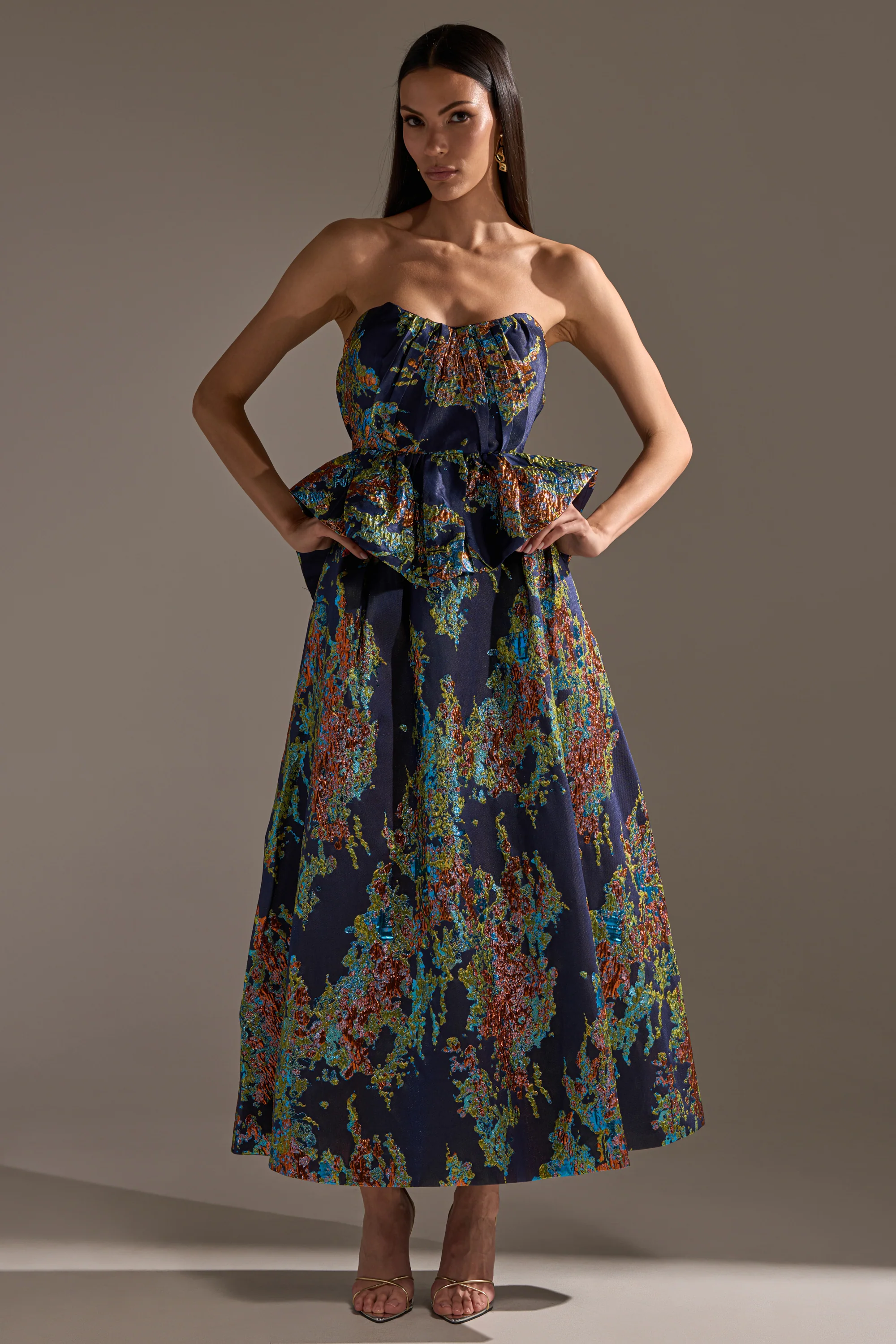 IN THE WILD BROCADE MAXI SKIRT - Image 6
