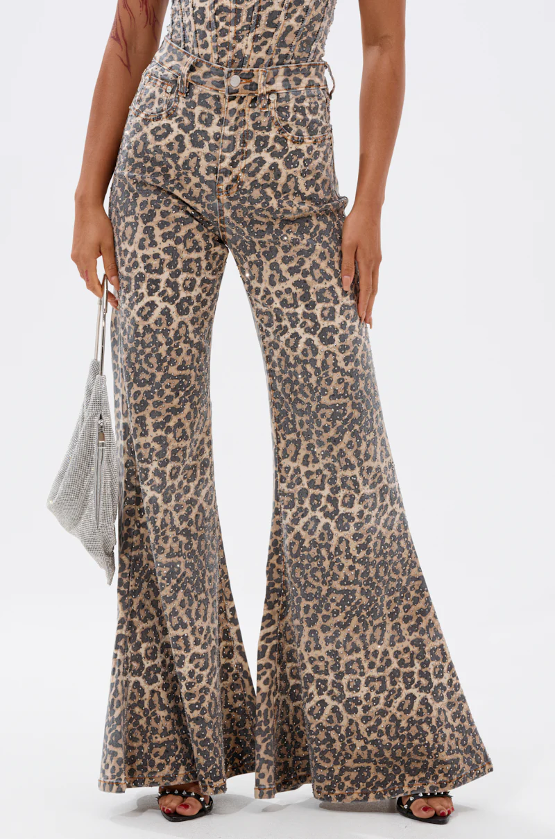 IN THE WILD WIDE LEG CHEETAH PANT - Image 2