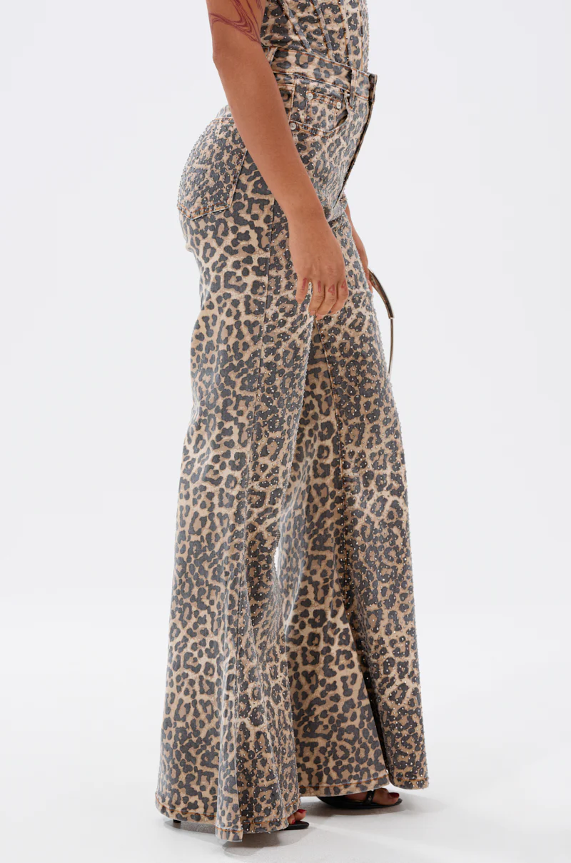 IN THE WILD WIDE LEG CHEETAH PANT - Image 3