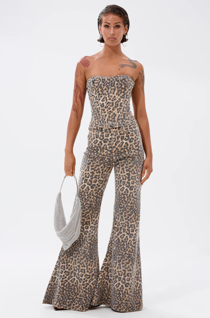 IN THE WILD WIDE LEG CHEETAH PANT - Image 5