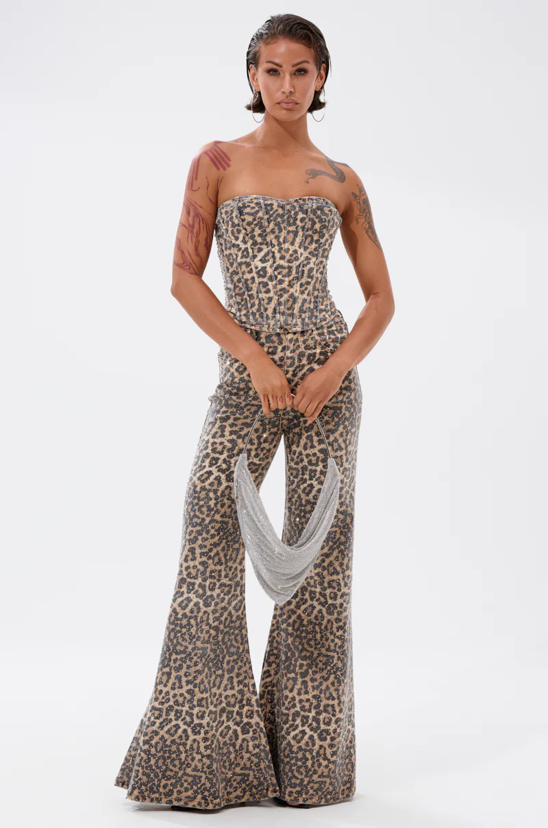 IN THE WILD WIDE LEG CHEETAH PANT - Image 6
