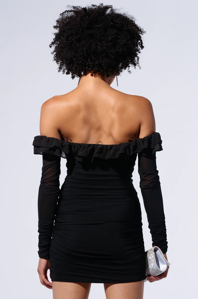 IN YOUR DREAMS RUFFLE MINI DRESS - Image 3