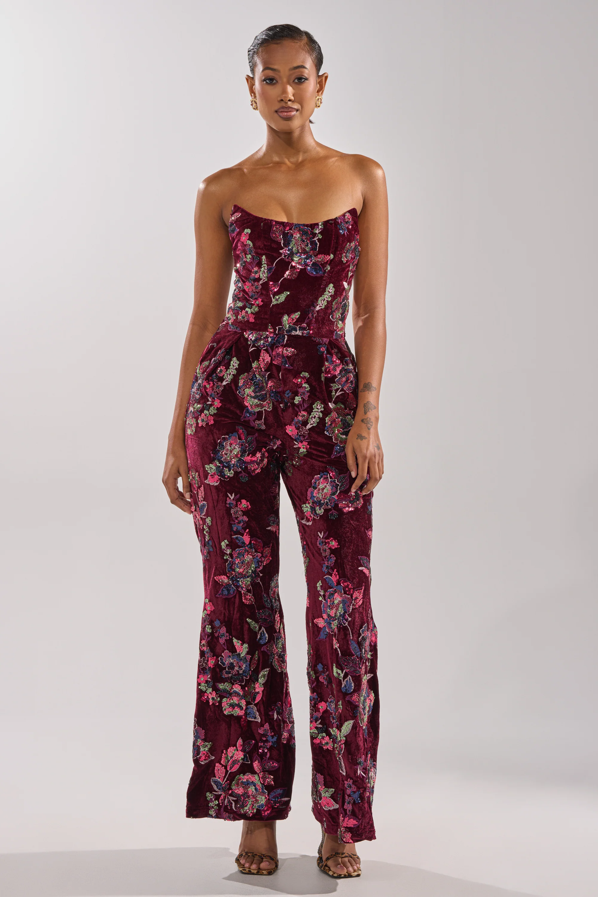 IN YOUR DREAMS VELVET JUMPSUIT - Image 2