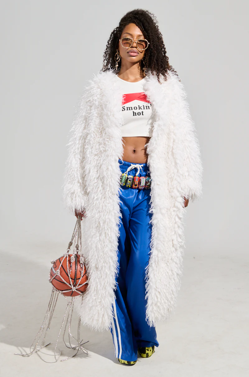 INA MOHAIR FUR TRENCH - Image 5
