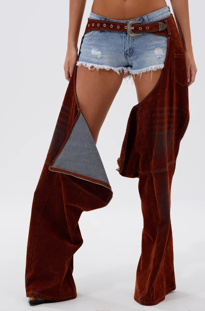 INCREDIBLE VELVET DENIM CHAPS - Image 5