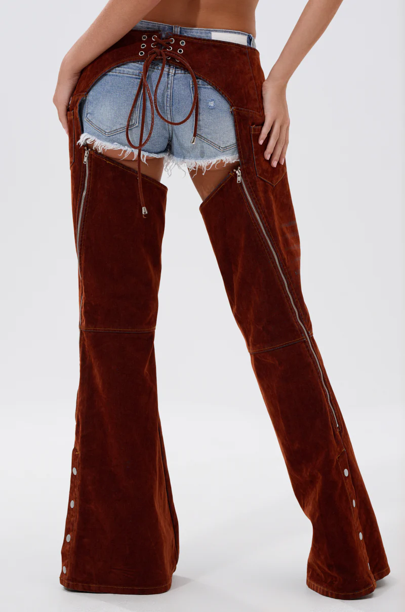 INCREDIBLE VELVET DENIM CHAPS - Image 9