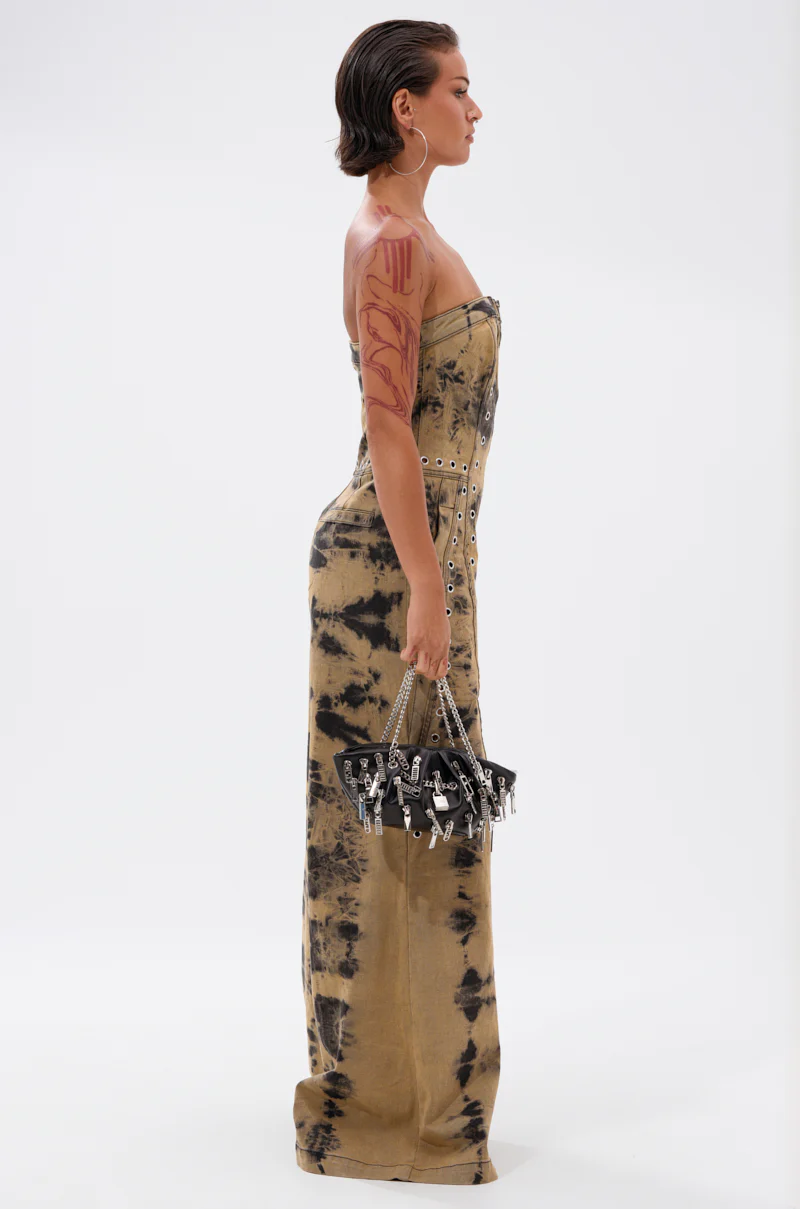 INTERNET FAMOUS PAINTED DENIM JUMPSUIT - Image 4