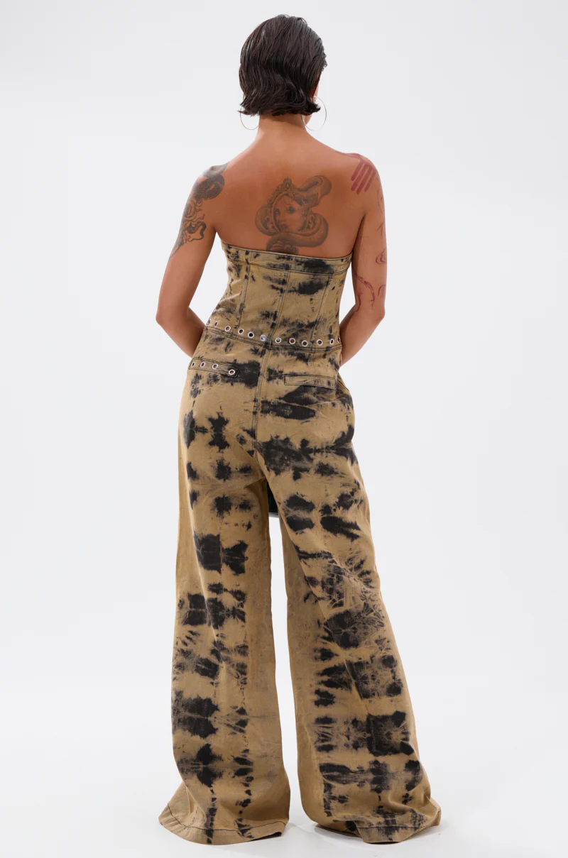 INTERNET FAMOUS PAINTED DENIM JUMPSUIT - Image 5
