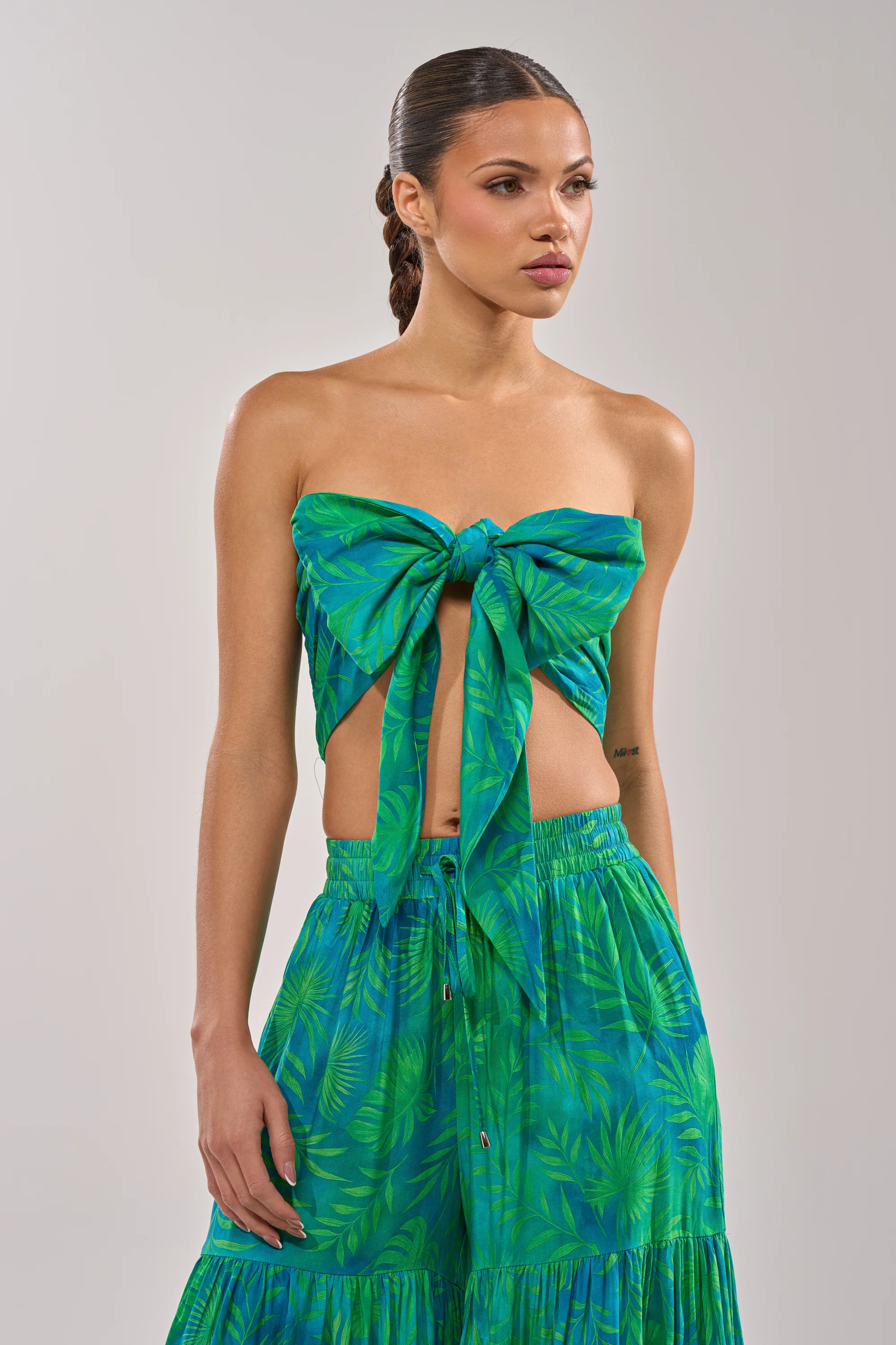 INTO THE GARDEN BRALETTE IN GREEN - Image 6