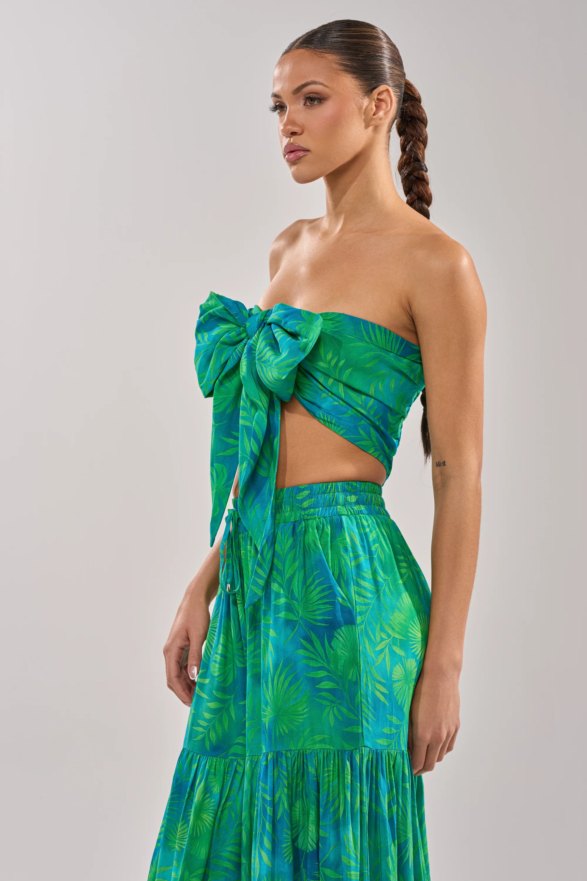 INTO THE GARDEN BRALETTE IN GREEN - Image 8