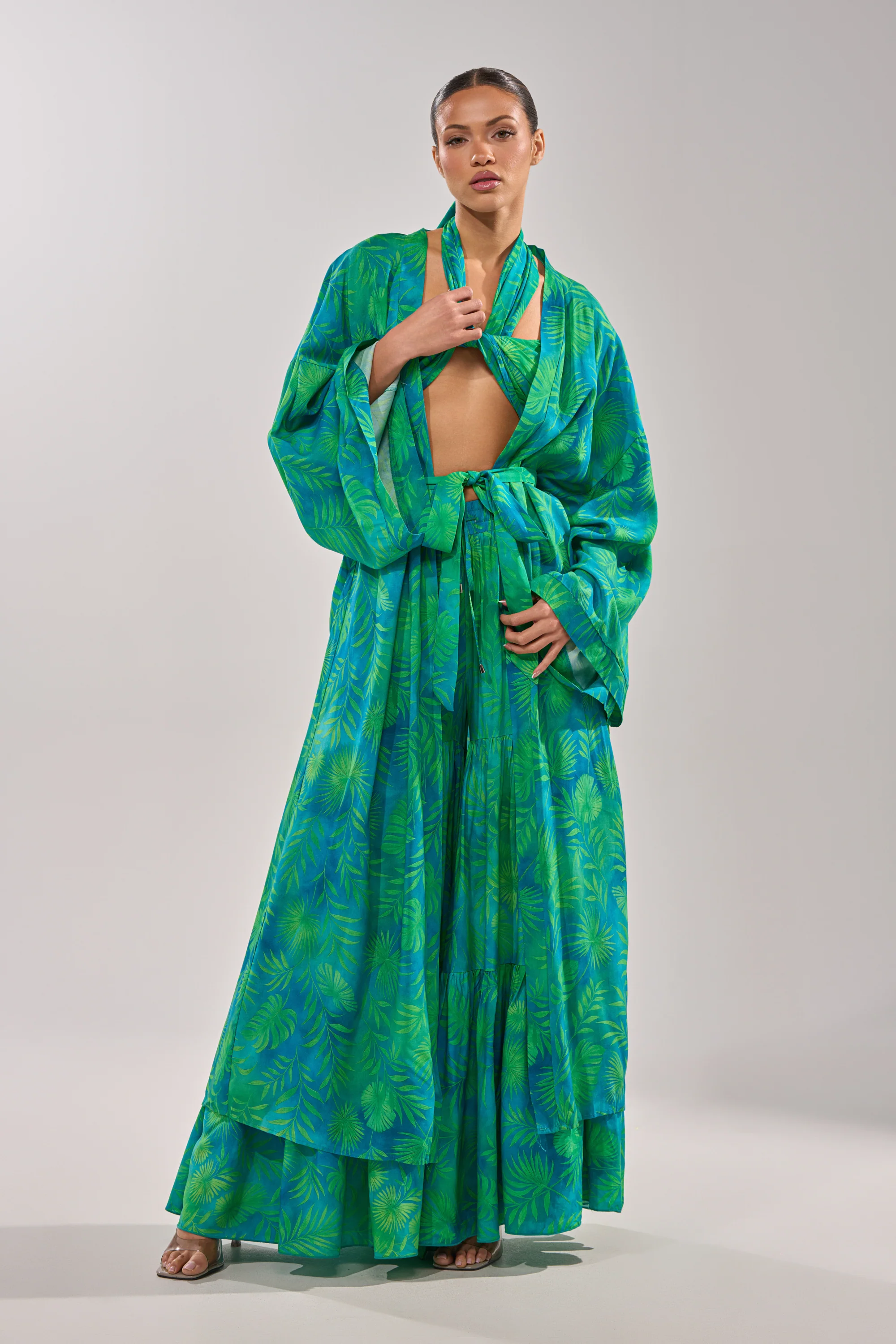INTO THE GARDEN DUSTER IN GREEN - Image 3