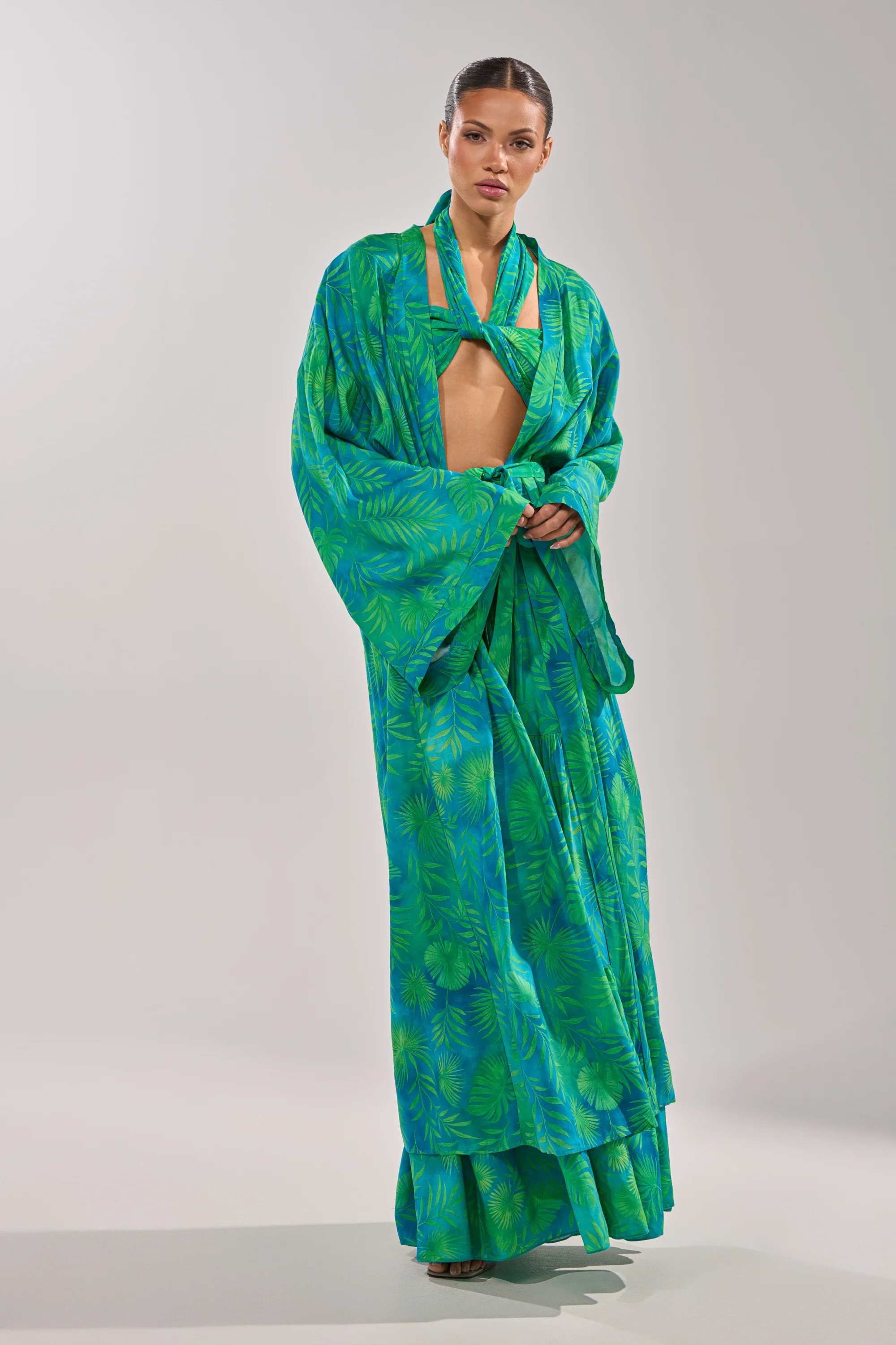 INTO THE GARDEN DUSTER IN GREEN - Image 7