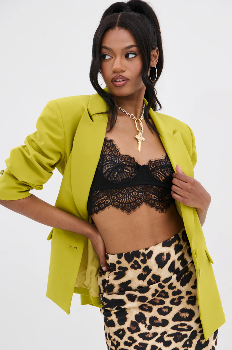 IRIS BLAZER IN CHARTREUSE - Image 5