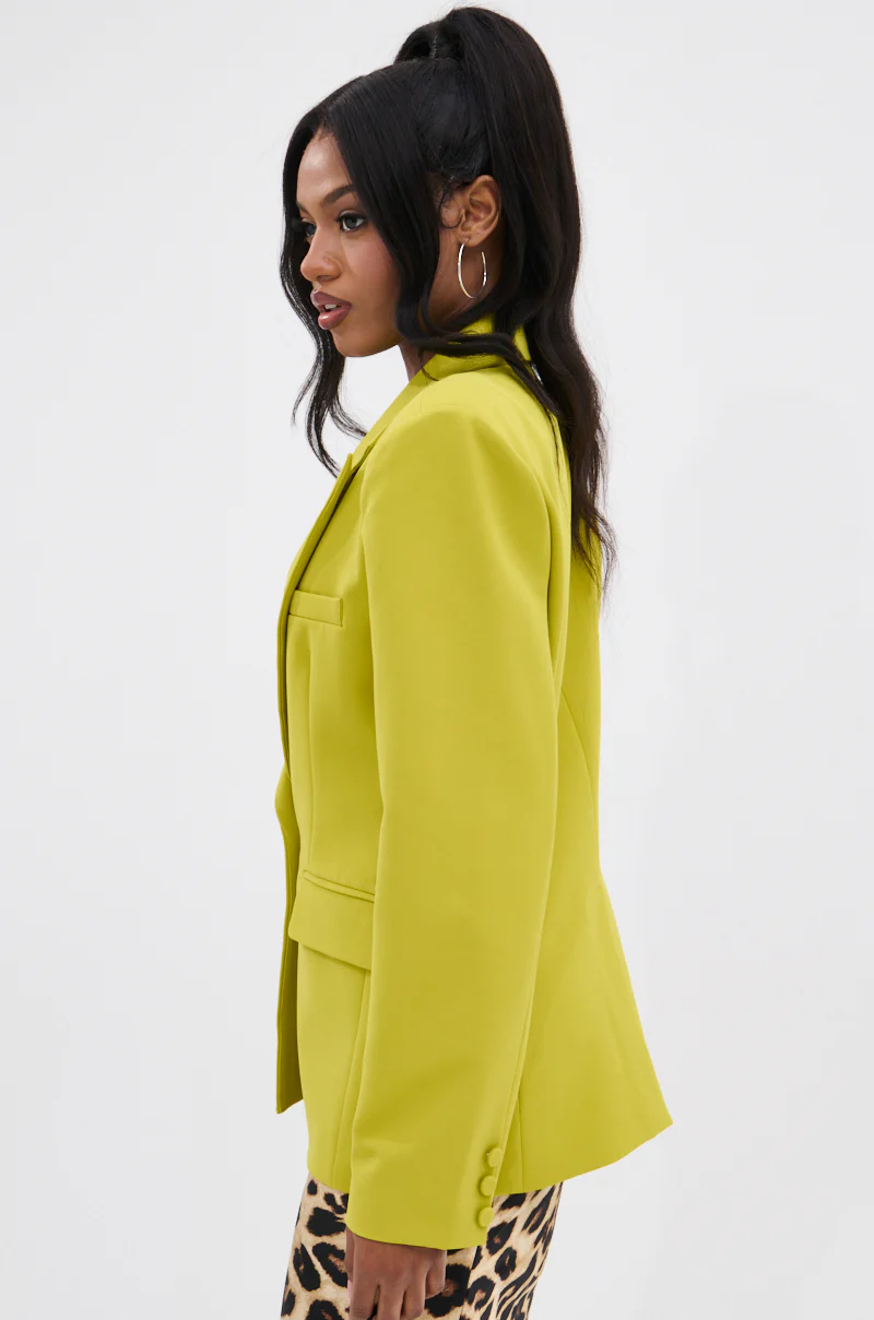 IRIS BLAZER IN CHARTREUSE - Image 8