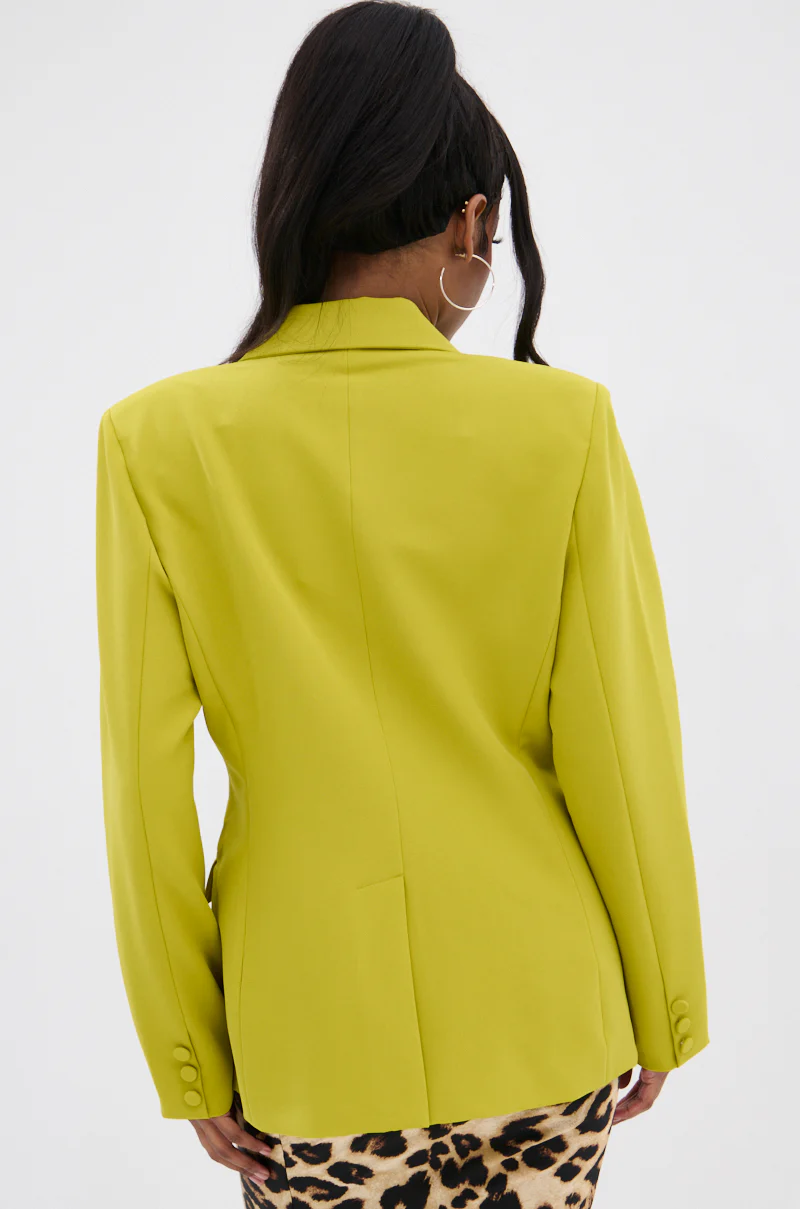 IRIS BLAZER IN CHARTREUSE - Image 9